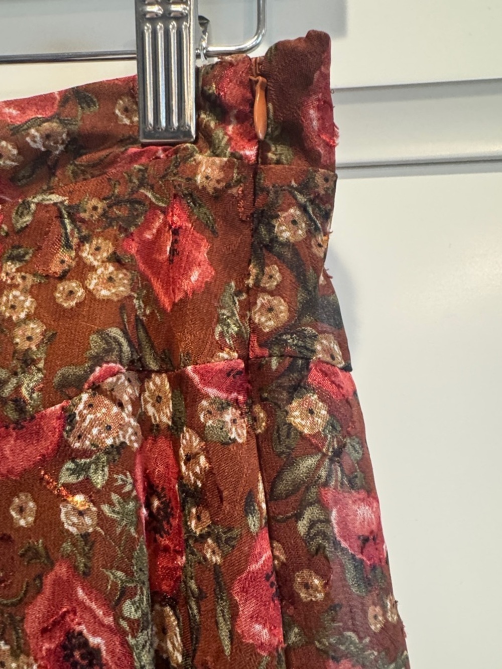 Mia Joy Floral Handkerchief Hem Boho Skirt - Picture 5 of 7